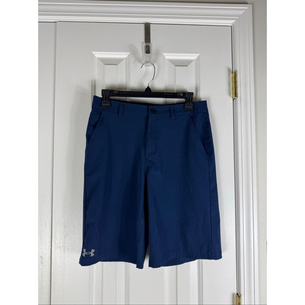 Underarmour Boys Navy Shorts Size 18
